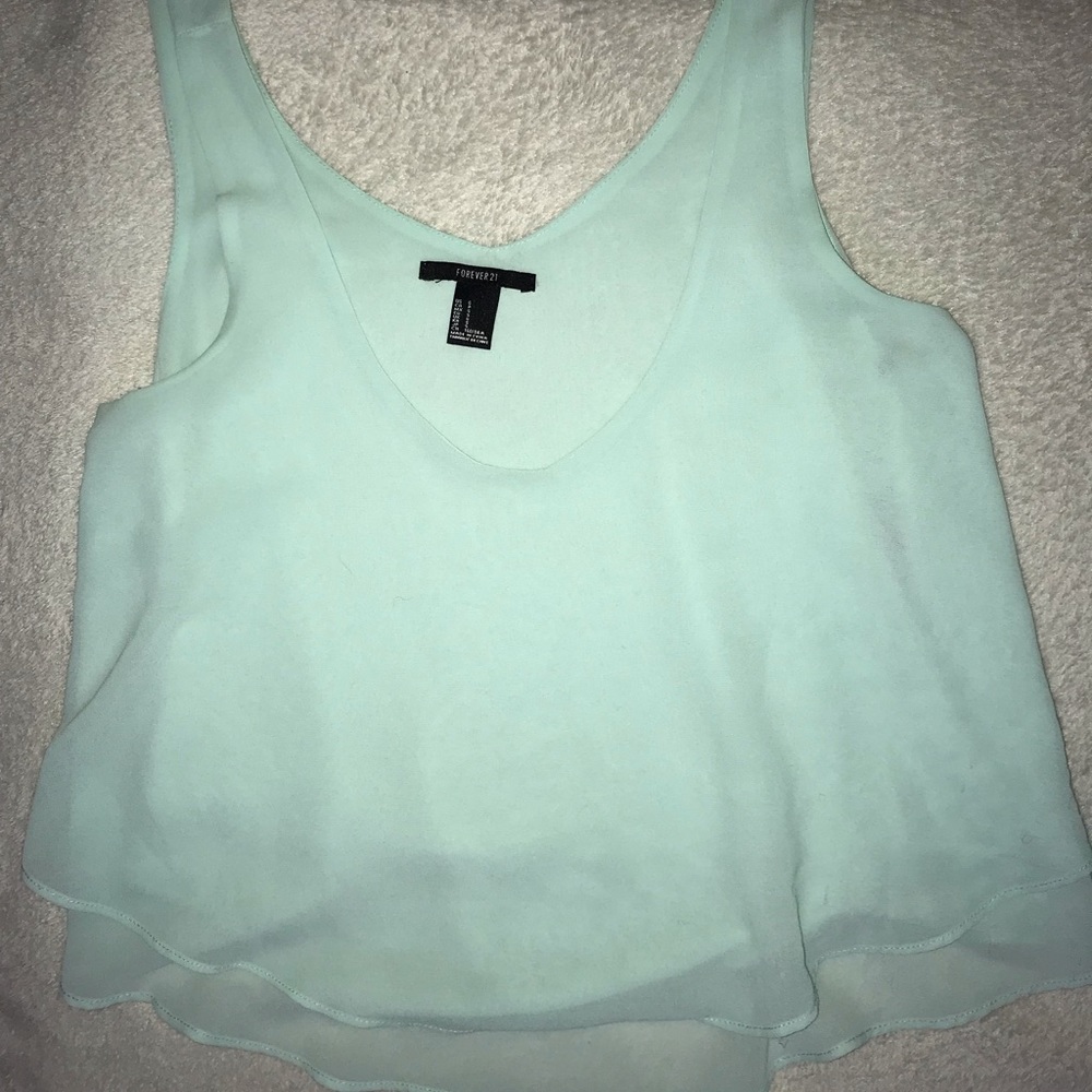 Mint Flowy tank top